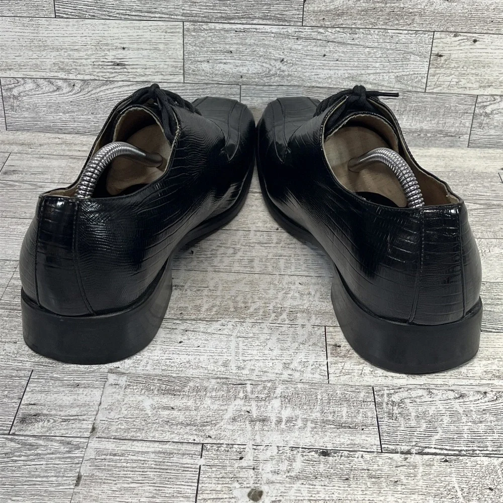 Izak Matalini Moda Italiana Black Dress Shoes Men Size‎ 11